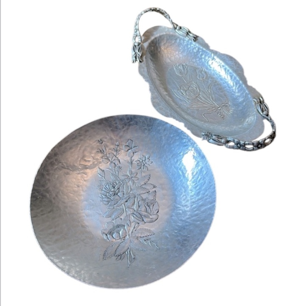 RODNEY KENT   handmade, hammered aluminum trays
